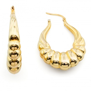 9ct gold Hoop Earrings